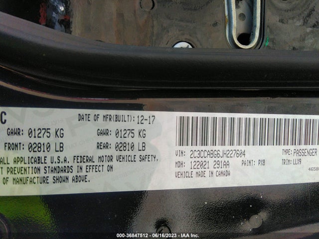 2C3CCABG6JH227604 Chrysler 300 300s