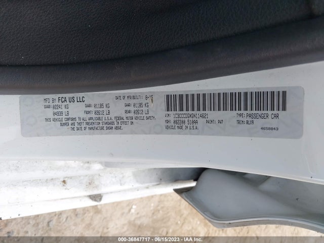 1C3CCCDGXGN114621 Chrysler 200 S