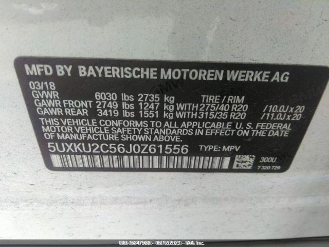 5UXKU2C56J0Z61556 BMW X6 Xdrive35i