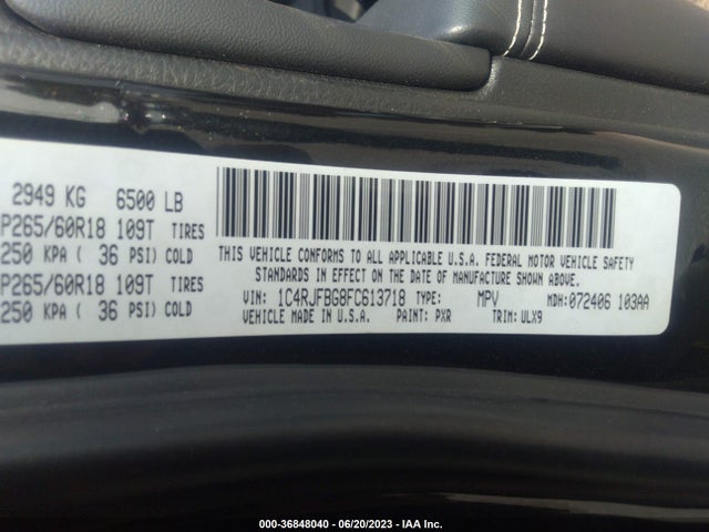 1C4RJFBG8FC613718 Jeep Grand Cherokee Limited