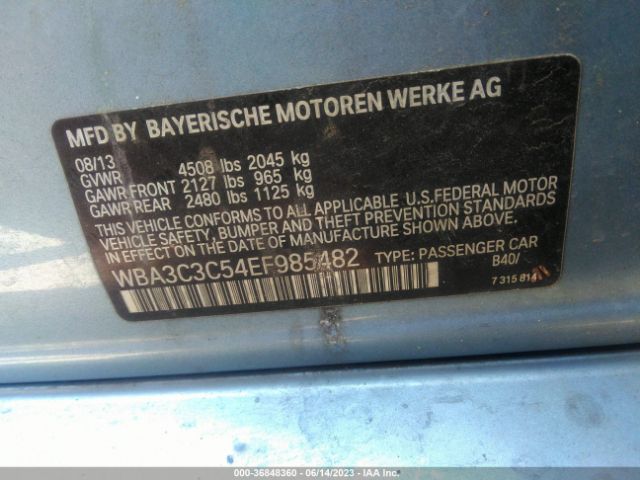 WBA3C3C54EF985482 BMW 3 Series 320i Xdrive