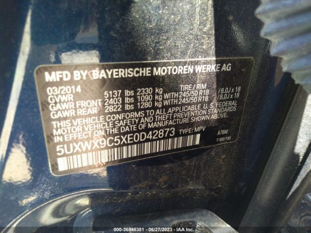 5UXWX9C5XE0D42873 BMW X3 Xdrive28i