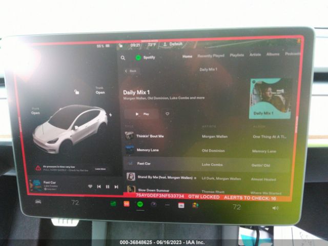7SAYGDEF3NF533734 Tesla Model Y Performance