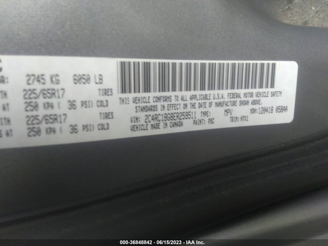 2C4RC1BG8ER259511 Chrysler Town & Country Touring