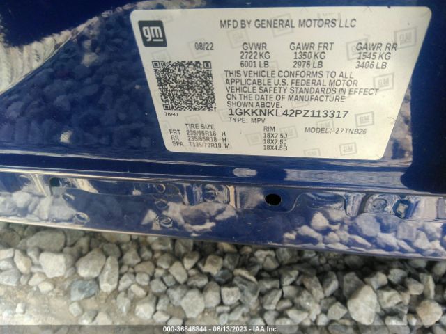 1GKKNKL42PZ113317 GMC ACADIA SLE