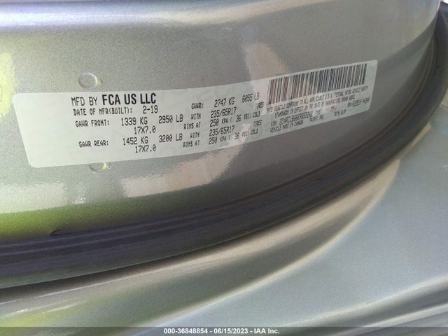 Chrysler Pacifica Touring L 2019 2C4RC1BG6KR652242 Image 9