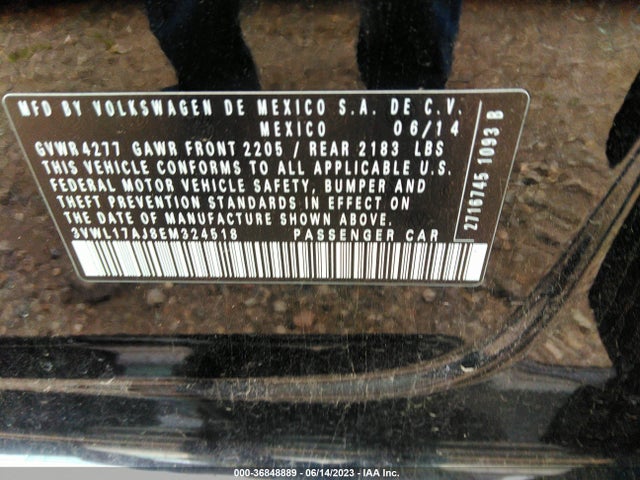 3VWL17AJ8EM324518 Volkswagen Jetta Sedan Sel
