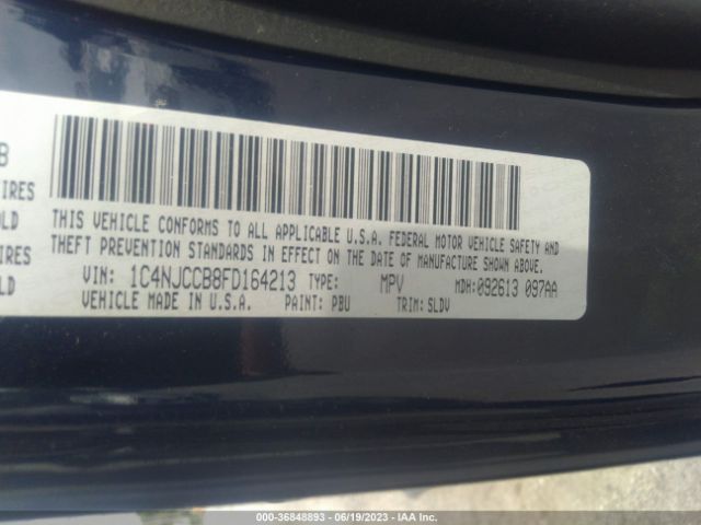 1C4NJCCB8FD164213 Jeep Compass Limited