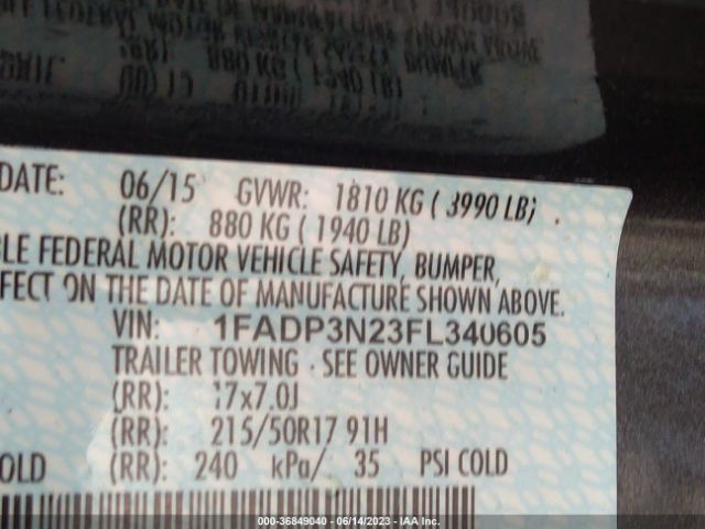 1FADP3N23FL340605 Ford Focus Titanium