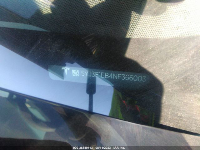 5YJ3E1EB4NF366003 Tesla Model 3 Long Range