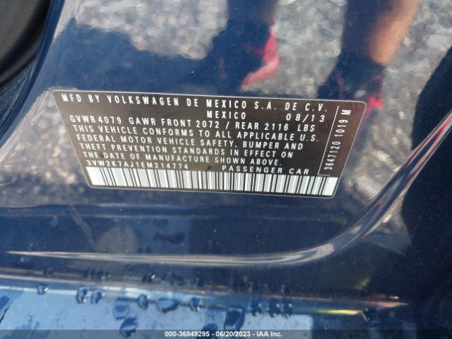 2014 VOLKSWAGEN JETTA 3VW2K7AJ1EM214774 Photo 8