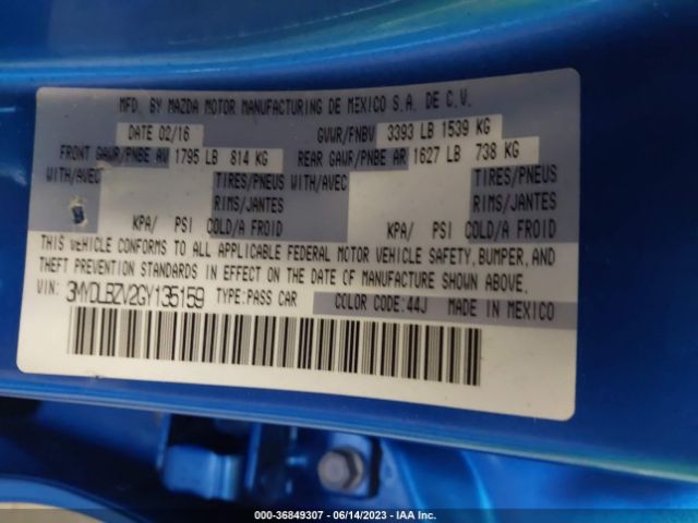 3MYDLBZV2GY135159 Scion IA