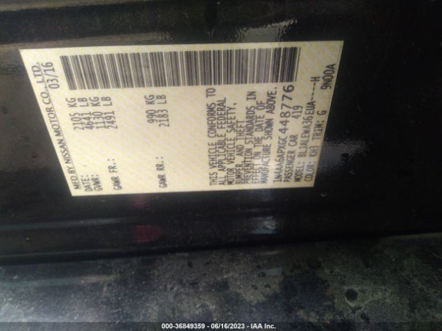1N4AA6APXGC448776 Nissan Maxima 3.5 Sl