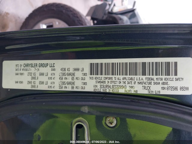 3C6UR5NL6EG320943 RAM 2500 Laramie