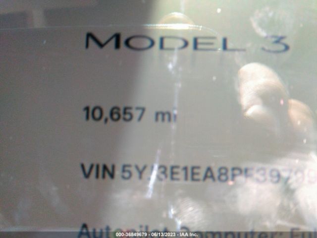 5YJ3E1EA8PF397992 Tesla MODEL 3