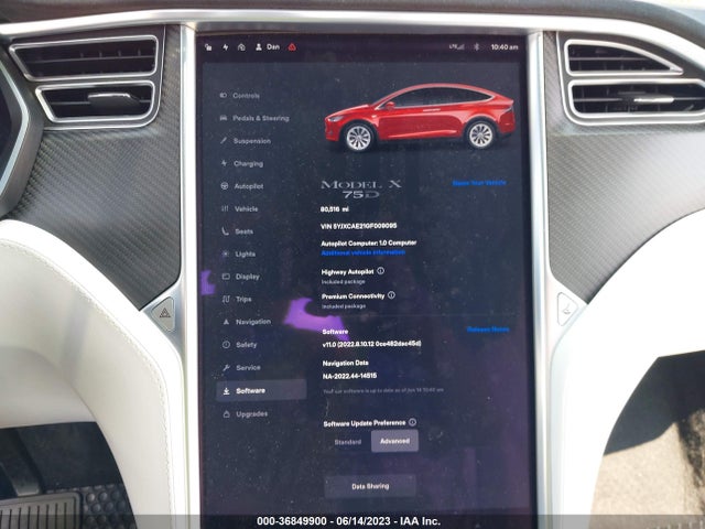 5YJXCAE21GF009095 Tesla Model X 70d/90d/75d/60d