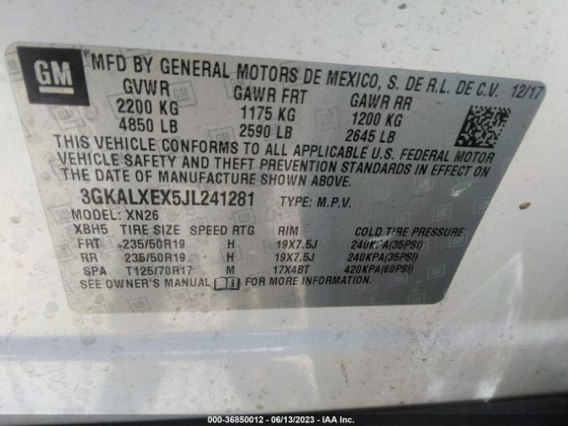 3GKALXEX5JL241281 GMC Terrain Denali