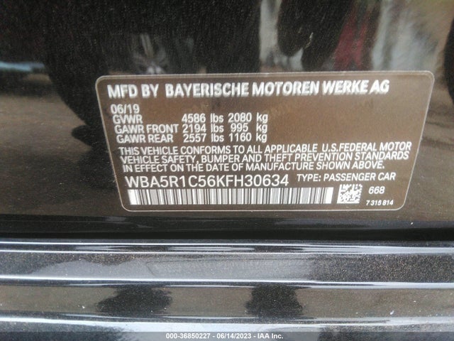 BMW 3 Series 330i 2019 аукцион фото