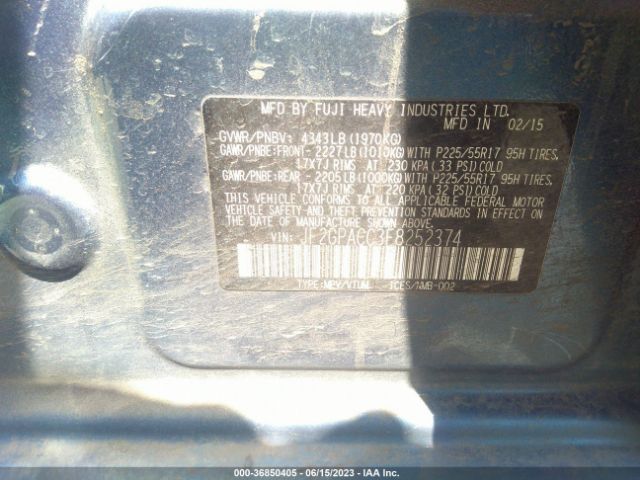 JF2GPACC3F8252374 Subaru Xv Crosstrek Premium