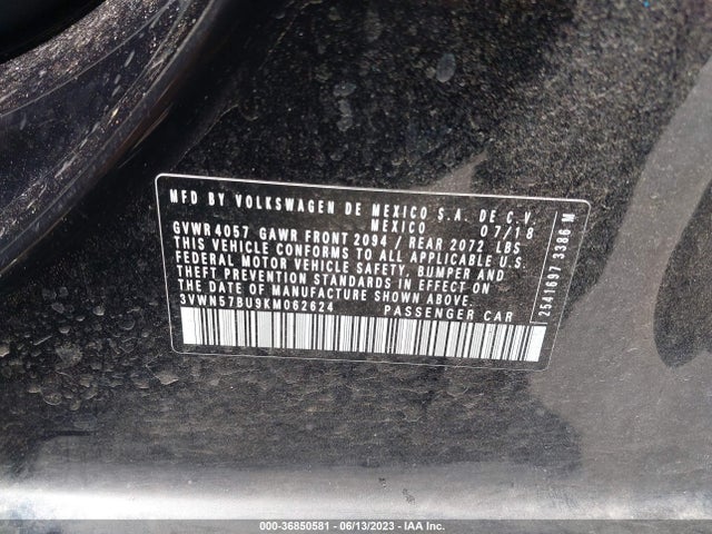 Volkswagen JETTA S 2019 3VWN57BU9KM062624 Image 11