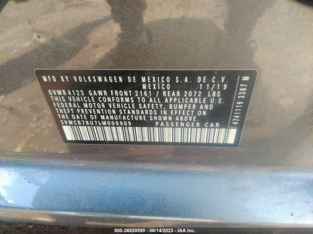3VWCB7BU7LM006909 Volkswagen Jetta S/se/r-line