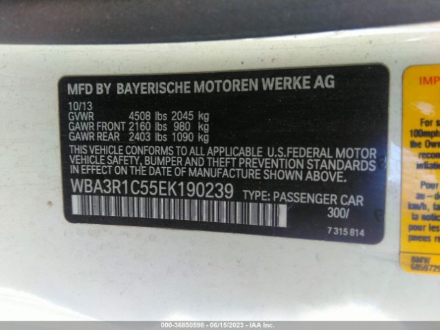 WBA3R1C55EK190239 BMW 4 Series 435i