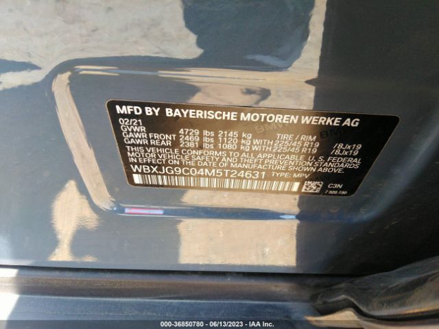 2021 BMW X1 WBXJG9C04M5T24631 Photo 8