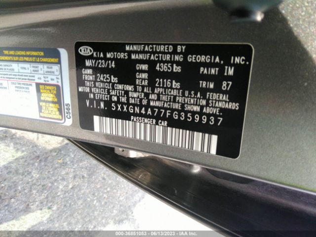 5XXGN4A77FG359937 KIA OPTIMA EX