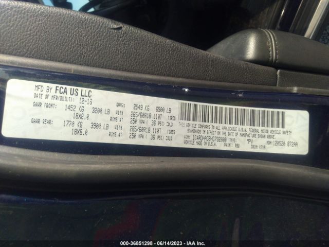 1C4RDHAG8HC732800 Dodge Durango Sxt