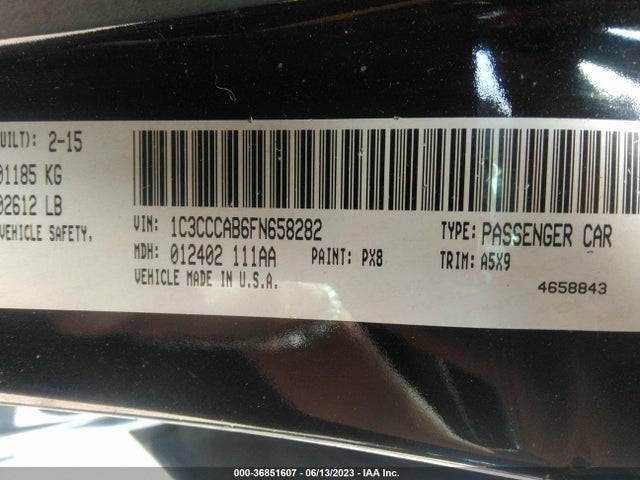 Chrysler 200 Limited 2015 1C3CCCAB6FN658282 Image 9