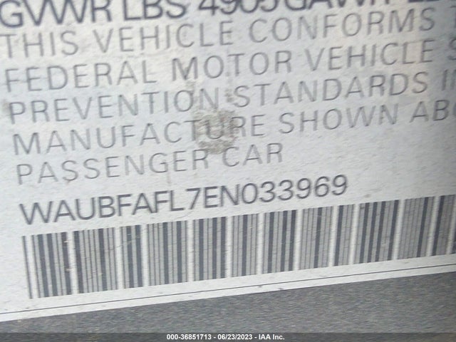 WAUBFAFL7EN033969 Audi A4 PREMIUM