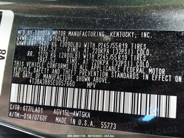 Toyota Venza Le/xle 2014 4T3BA3BB5EU057660 Image 16