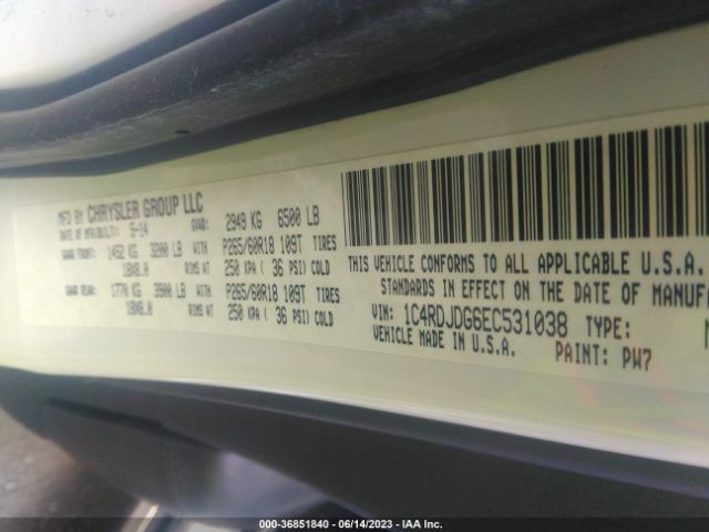 1C4RDJDG6EC531038 Dodge DURANGO LIMITED