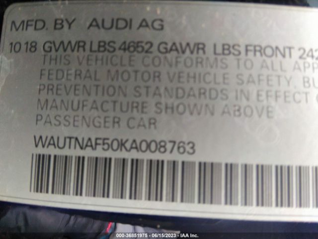 WAUTNAF50KA008763 Audi A5 Coupe Premium Plus