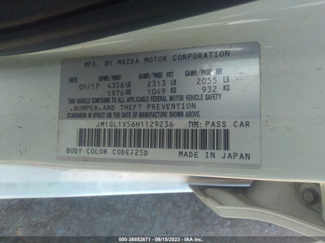 Mazda Mazda6 Touring 2017 JM1GL1V56H1129236 Image 15