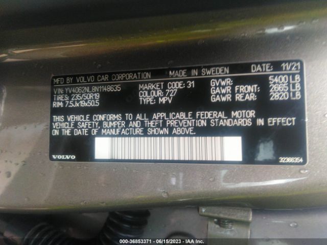 YV4062NL8N1148635 Volvo V90 Cross Country B6