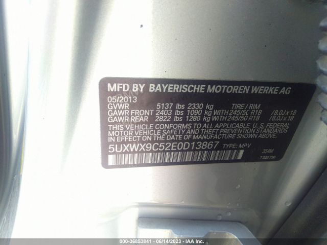 5UXWX9C52E0D13867 BMW X3 Xdrive28i