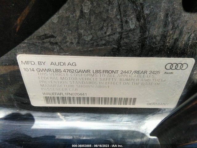 WAUEFAFL1FN020441 Audi A4 Premium Plus