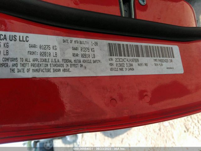 2C3CDXCT4LH107928 Dodge CHARGER R/T
