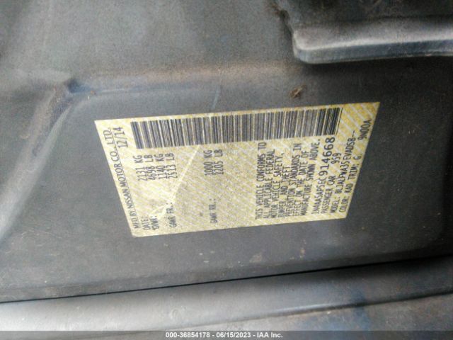 1N4AA5AP5EC914668 Nissan Maxima 3.5 Sv