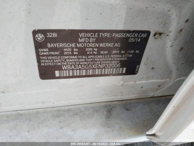 WBA3A5G5XENP32006 BMW 3 Series 328i