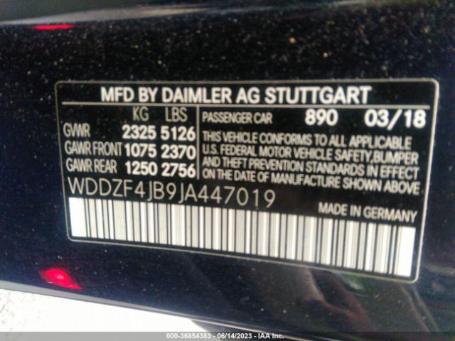 WDDZF4JB9JA447019 Mercedes-Benz E-class E 300