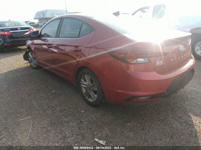 2019 HYUNDAI ELANTRA SEL VIN: 5NPD84LF3KH401372