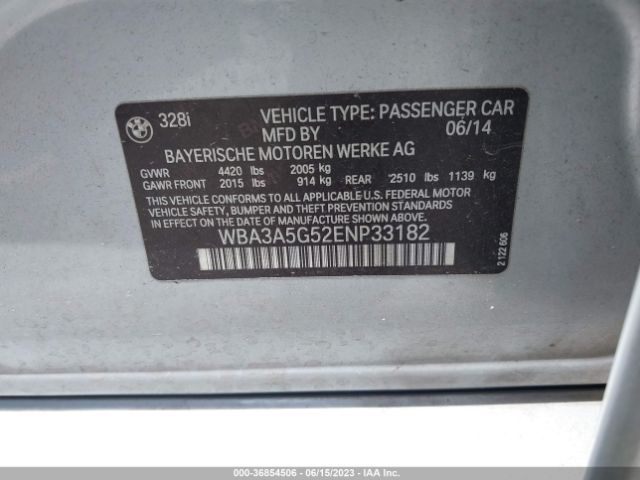 WBA3A5G52ENP33182 BMW 3 Series 328i