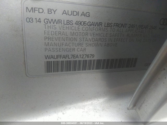 WAUFFAFL7EA127679 Audi A4 Premium Plus