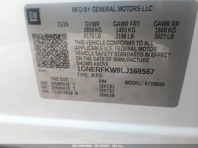 Chevrolet Traverse Ls 2020 1GNERFKW9LJ169567 Image 15