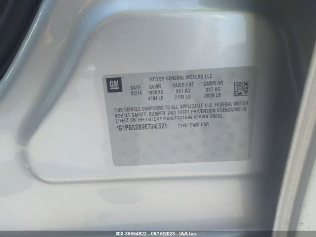 1G1PG5SB9E7340521 Chevrolet CRUZE LTZ