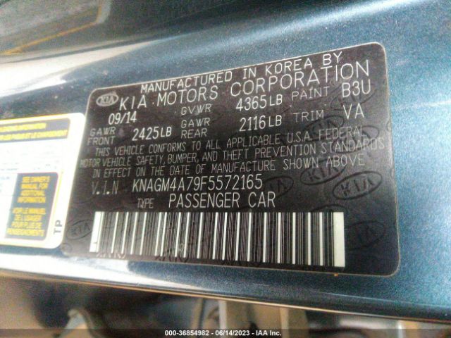 KNAGM4A79F5572165 KIA Optima Lx