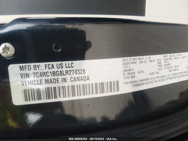 2C4RC1BG8LR274328 Chrysler Pacifica Touring L