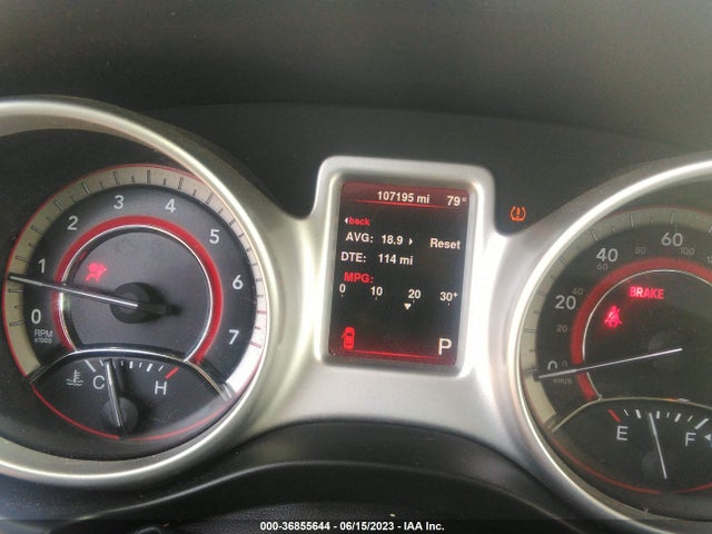 2015 DODGE JOURNEY SXT VIN: 3C4PDCBG4FT722517